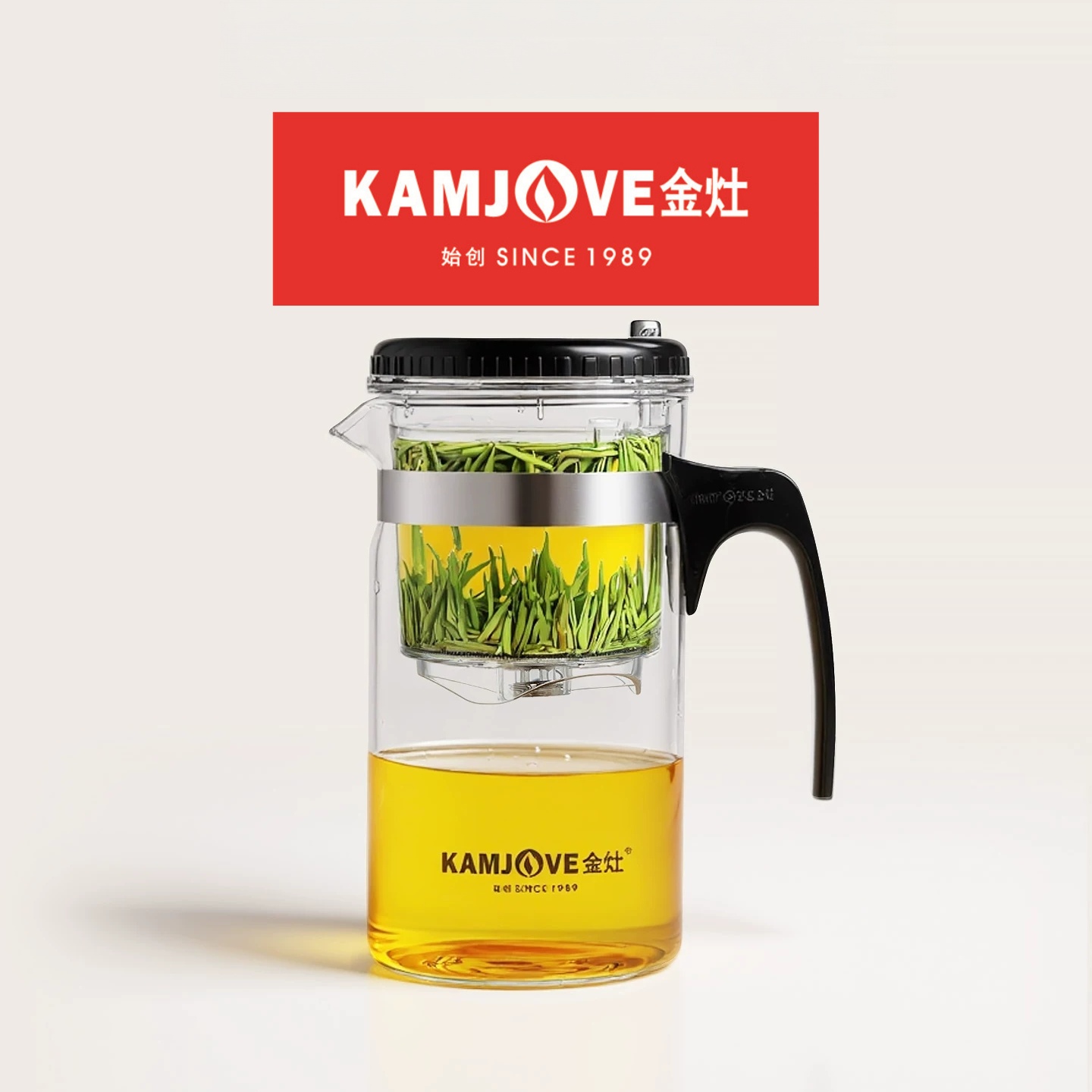 金灶官网-金灶官方旗舰店-TP-200飘逸杯可拆洗内胆玻璃泡茶壶家用一键过滤茶水分离壶-金灶茶具