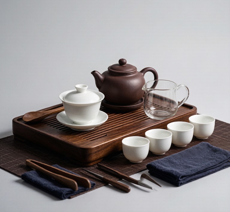 陶瓷茶具茶垢清洗前后对比：白瓷公道杯与茶杯清洁套装｜茶垢清洗 昆明茶具批发 螺蛳湾茶具批发