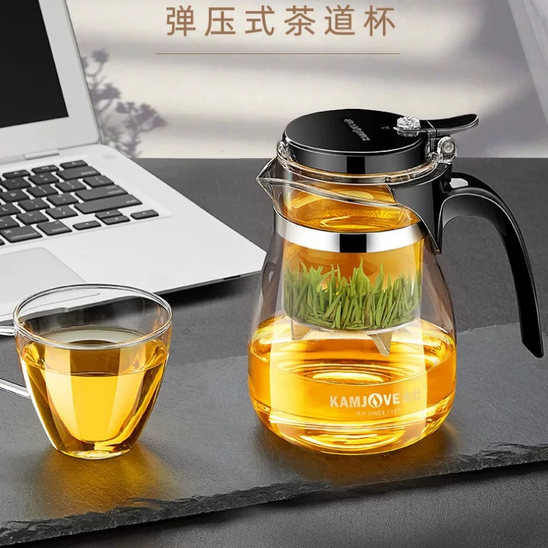 创窑茶器金灶飘逸杯全系列，高硼硅玻璃茶水分离泡茶壶，昆明螺蛳湾家用办公便携茶道茶具批发