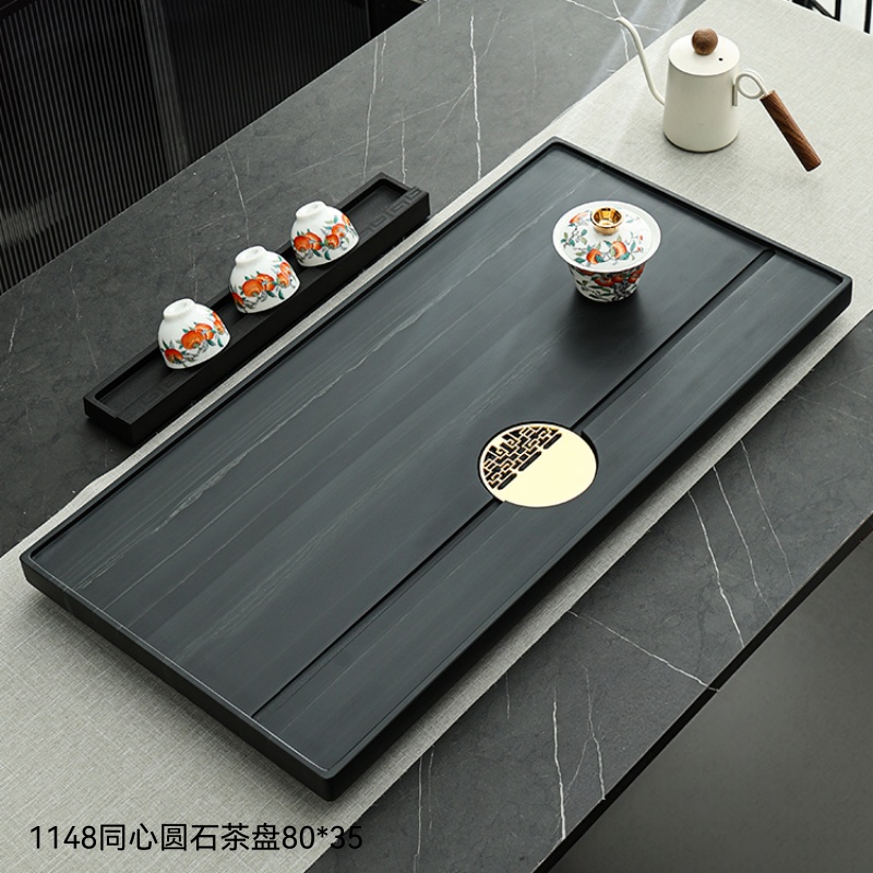 1148同心圆石茶盘80×35