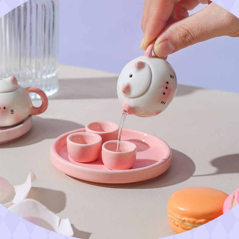 7487儿童迷你陶瓷功夫茶具5件套特色图