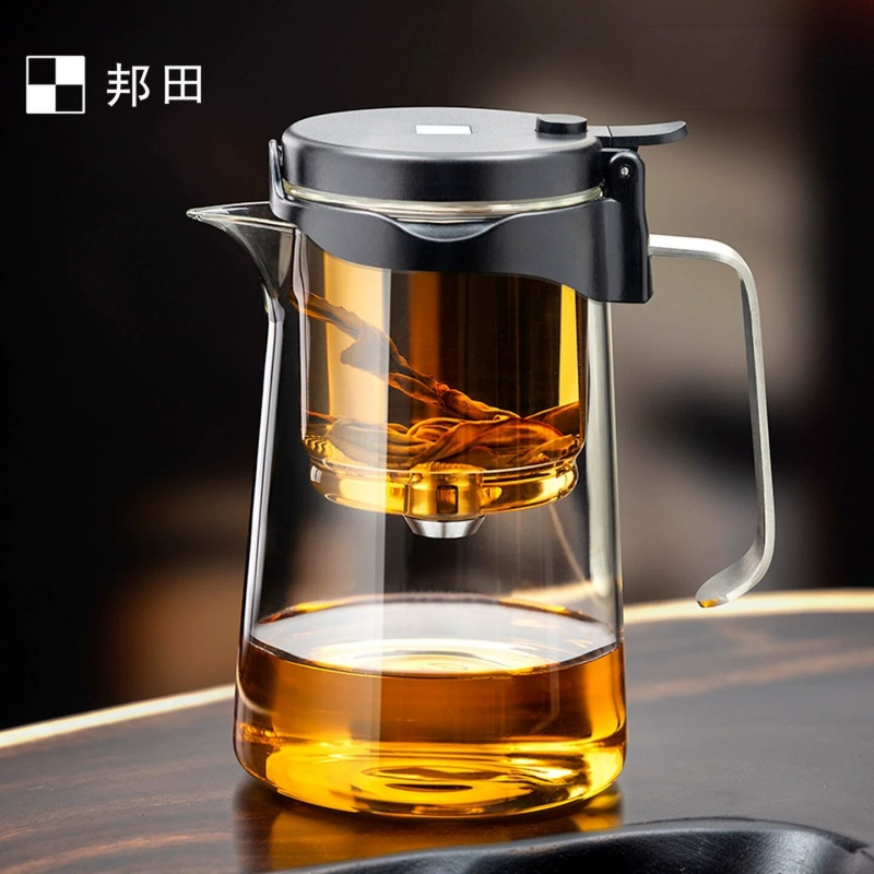 Bonston邦田飘逸杯，磁控茶水分离玻璃泡茶壶