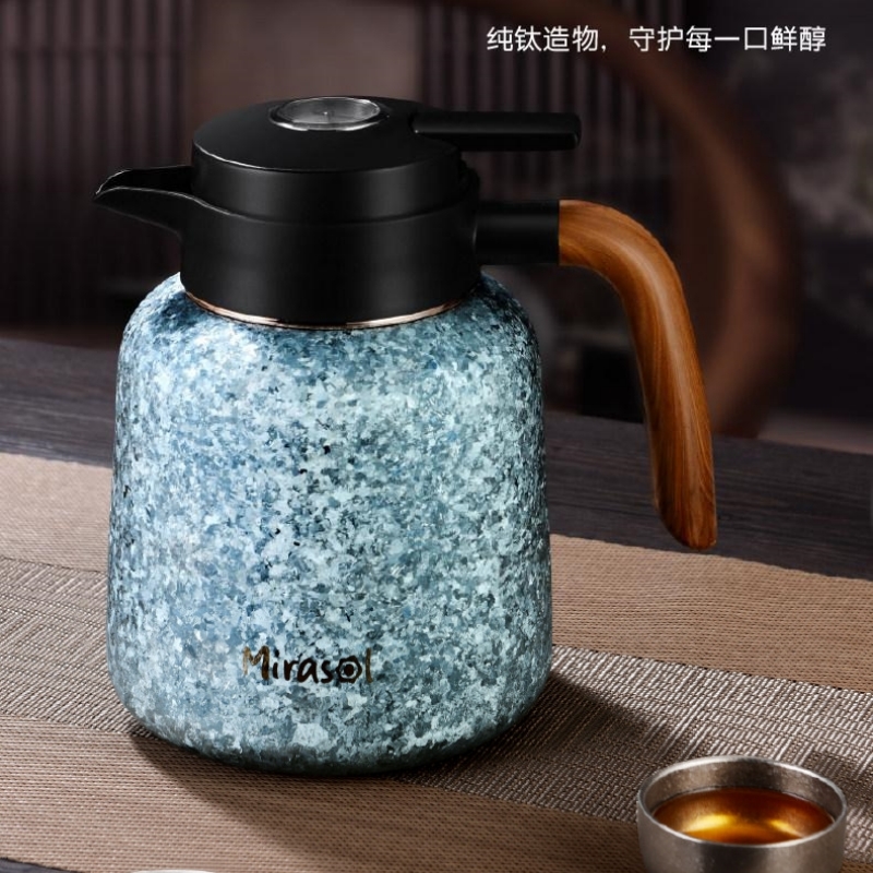 米拉索纯钛焖茶壶家用保温壶大容量闷茶壶闷泡壶养生壶热水壶