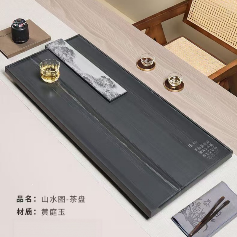螺蛳湾茶具批发，经典石头茶盘
