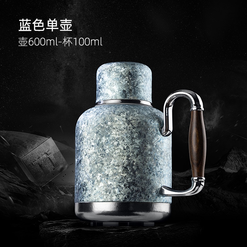 samadoyo尚明Ti03纯钛焖茶壶 星钻蓝配色展示